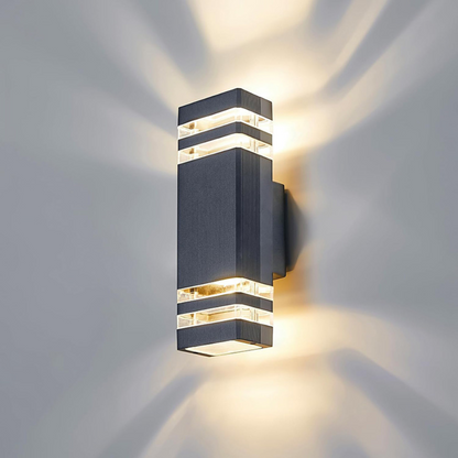 Buiten Wandlamp Up Down Gevelverlichting Waterdicht IP65 E27 Zwart