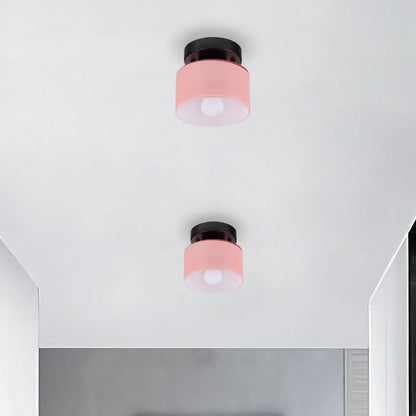 Plafondlamp Glas Retro E27/E26 Amber Keuken Hal Woonkamer Rond Design Sfeerverlichting Vintage Stijl