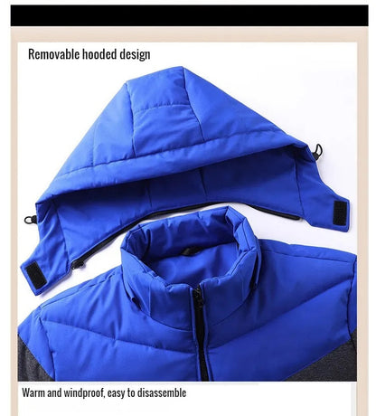 Warme Winterjas Met Capuchon Waterdicht en Comfy