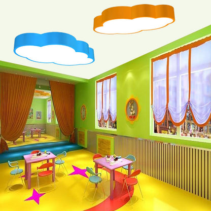Wolkvormige Plafondlamp voor Kinderkamer Acryl 46cm/52cm LED Cartoon Design in Rood/Geel/Blauw