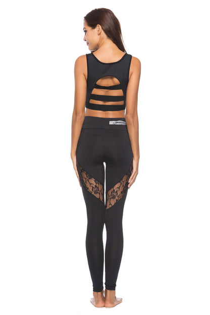 Dames Sportlegging Hoge Taille Kanten Detail Styling