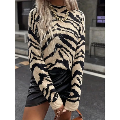 Zebra Trui Warm voor Herfst en Winter - StudioMarella