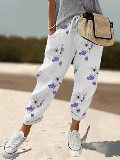Dames Zomerbroek Wijd en Comfortabel met Elastische Band
