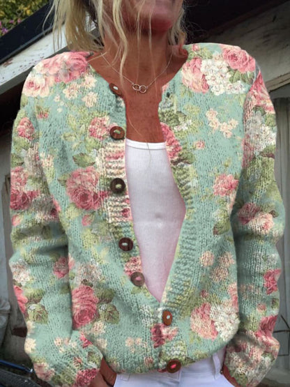 Dames Vest Lange Mouwen 3D Print Casual Stijl
