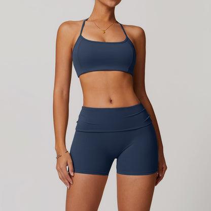 Yoga Outfit Dames Sneldrogend Naadloos Set met Broek en Top