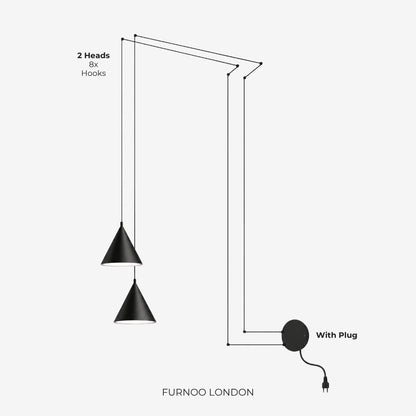 Stella hanglamp – aluminium geometrisch design met verstelbare kabellengte en LED-verlichting