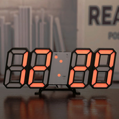 Digitale Wandklok met Temperatuurweergave en Alarm – LED-Display met Automatische Helderheidsaanpassing