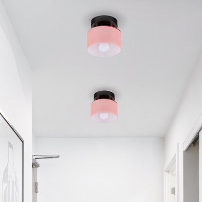 Plafondlamp Glas Retro E27/E26 Amber Keuken Hal Woonkamer Rond Design Sfeerverlichting Vintage Stijl