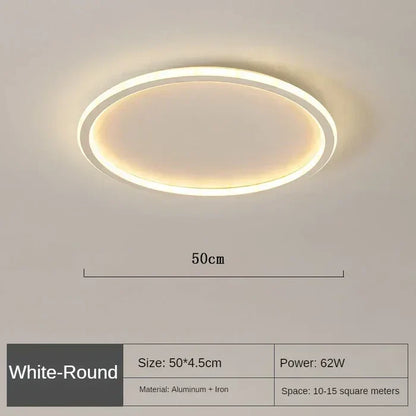 Ronde Plafondlamp Scandinavisch Design Goud Zwart Wit 20-50cm LED Dimbaar Metaal Glas Woonkamer Slaapkamer Eetkamer