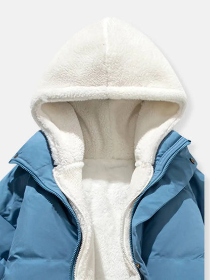Dunne Warme Vrouwenjas met Rits Waterproof