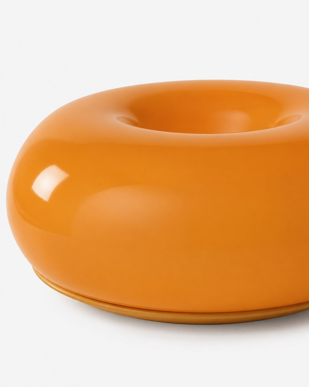 NARA Sculptural Donut Lamp met 3 Kleurtemperaturen – Dimbare Glazen Tafellamp Bauhaus Design Touch Control Wandmonteerbaar Ambient Lighting
