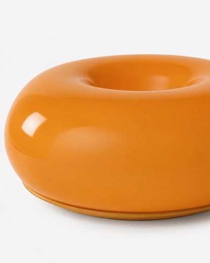 NARA Sculptural Donut Lamp met 3 Kleurtemperaturen – Dimbare Glazen Tafellamp Bauhaus Design Touch Control Wandmonteerbaar Ambient Lighting