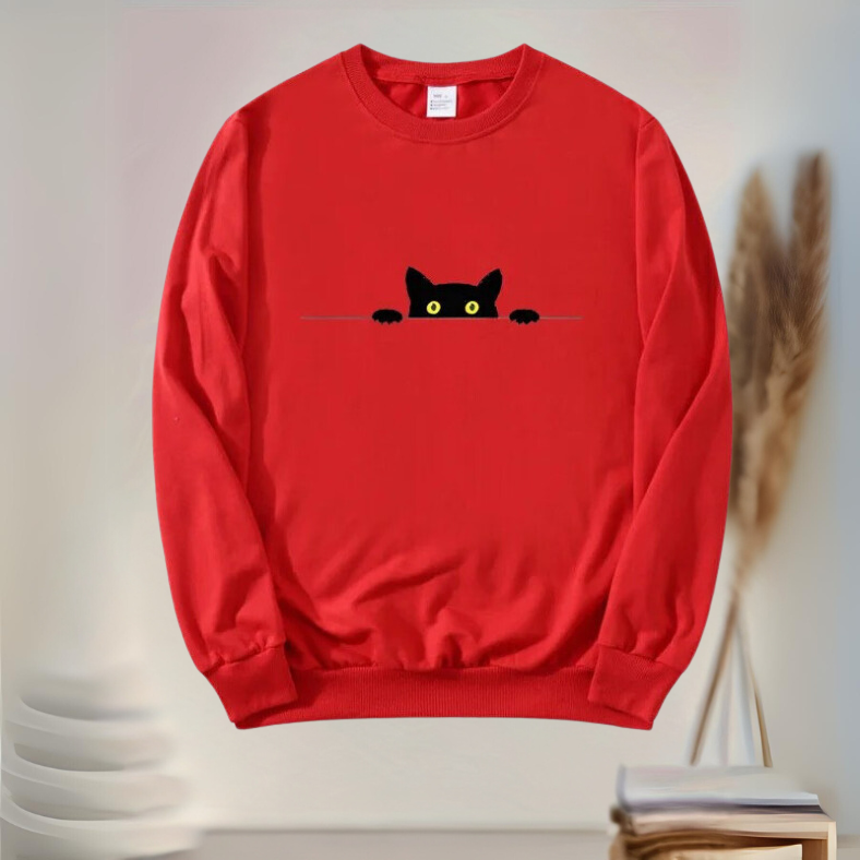 Katten Trui Zacht Katoen Speels Ontwerp