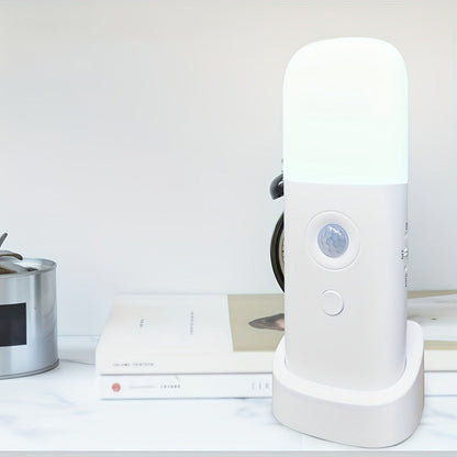 LED Nachtlamp Bewegingssensor USB-oplaadbaar 2000mAh wit slaapkamer gang dimbaar draadloos lampje