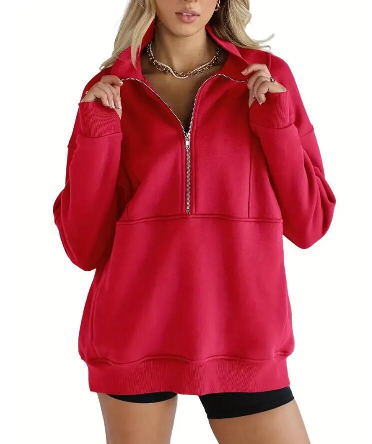 Dames Trui Oversized Warm met Kangoeroezak Comfortabel