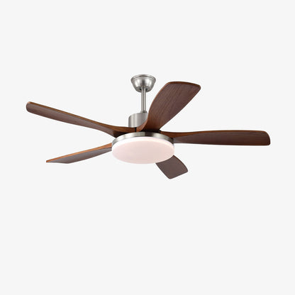 Moderne plafondventilator met verlichting – houtlook design voor ultiem comfort