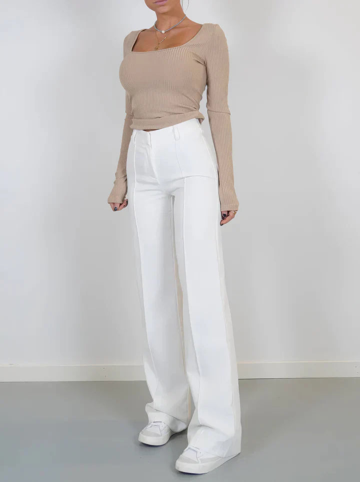 Vrouwelijke Wijde Broek Comfortabele Zittende Stijl