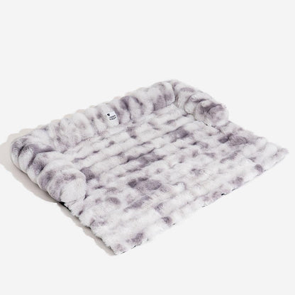 Pluche Hondenmand Sofa Beschermer Huisdiermat Antislip Bodem Wasbaar Comfort Rustplek – Grijs Koffie Tie-Dye