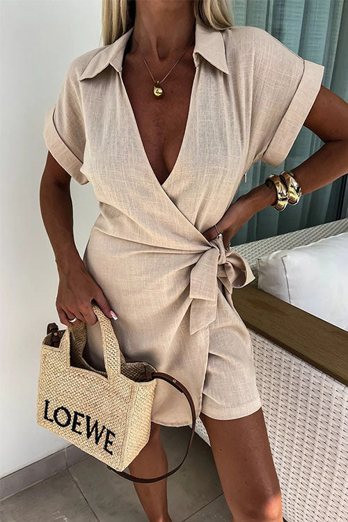 Dames Jumpsuit Linnen Katoen Trendy Pasvorm