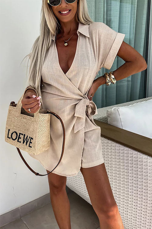 Dames Jumpsuit Linnen Katoen Trendy Pasvorm