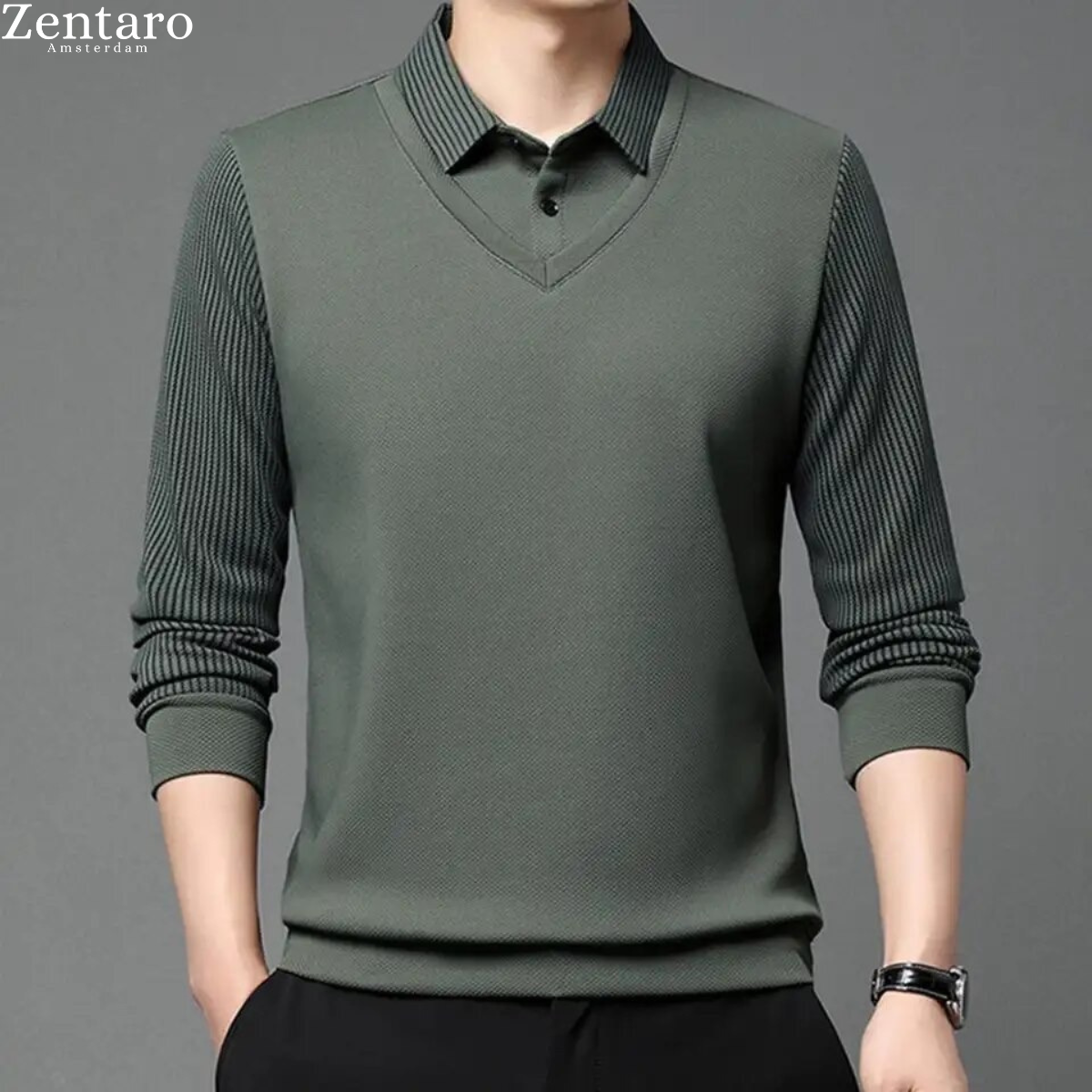 Heren Sweater Warm en Stijlvol van Merino Wol
