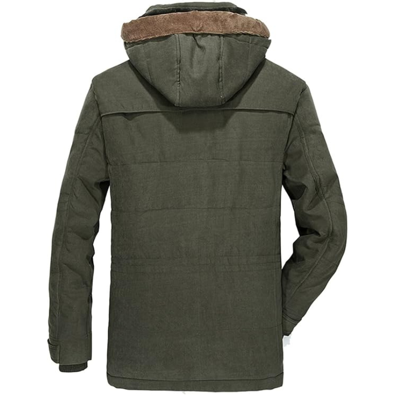Heren Winterjas Gewatteerd met Capuchon Warm en Waterdicht