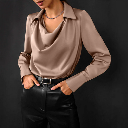 Vrouwelijke Zijden Blouse Elegant Design