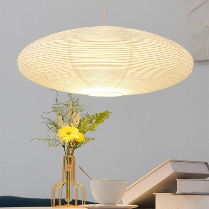 Plafondlamp Mulberry Papier Japandi Design Ø50 Ø60 LED Dimbaar Wit Geometrisch
