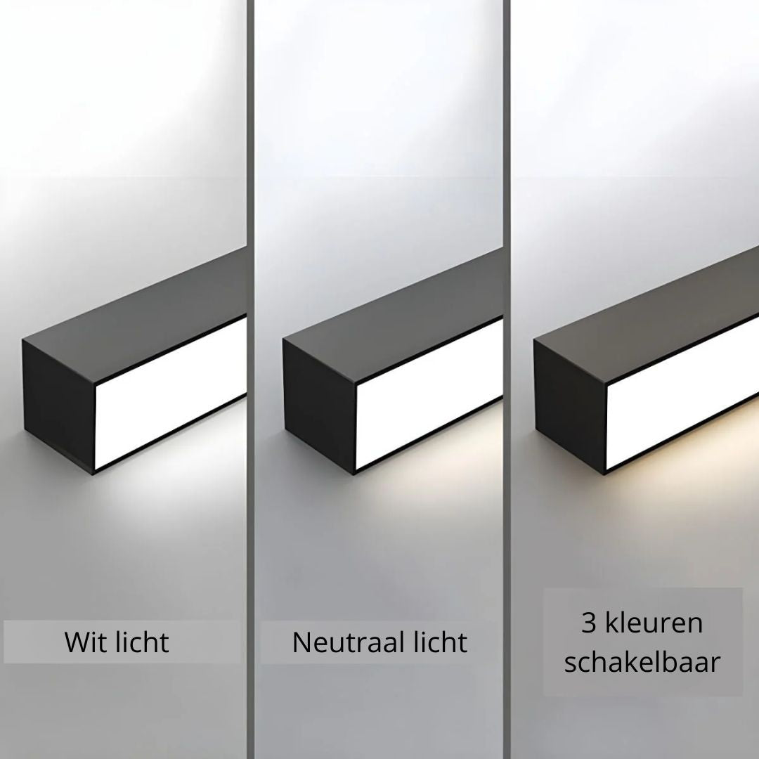 LED plafondlamp zwart langwerpig modern voor woonkamer hal slaapkamer minimalistische plafondverlichting binnen