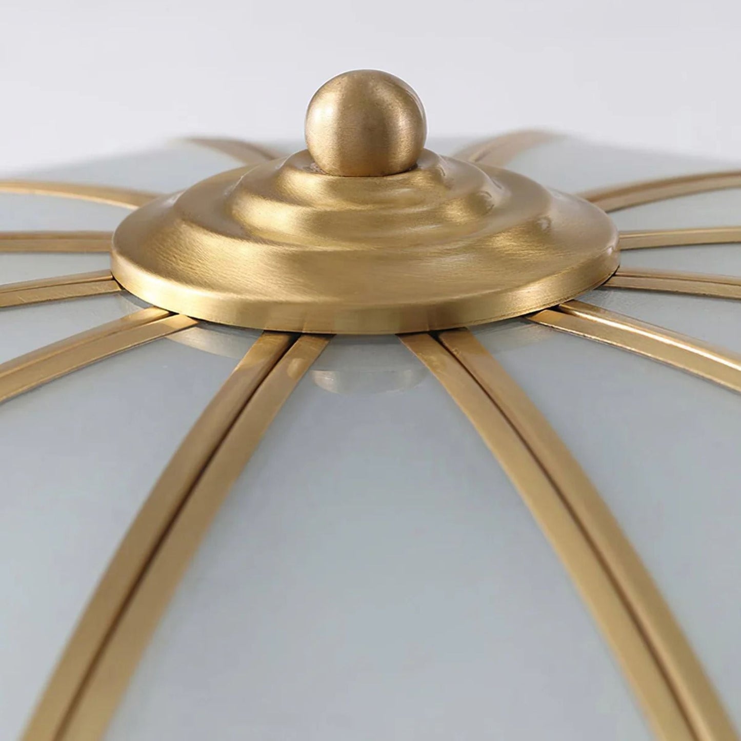 Plafondlamp Glas Messing Goud Rond Klassiek Woonkamer Hal Eetkamer Vintage Design Verlichting Diffuus Licht