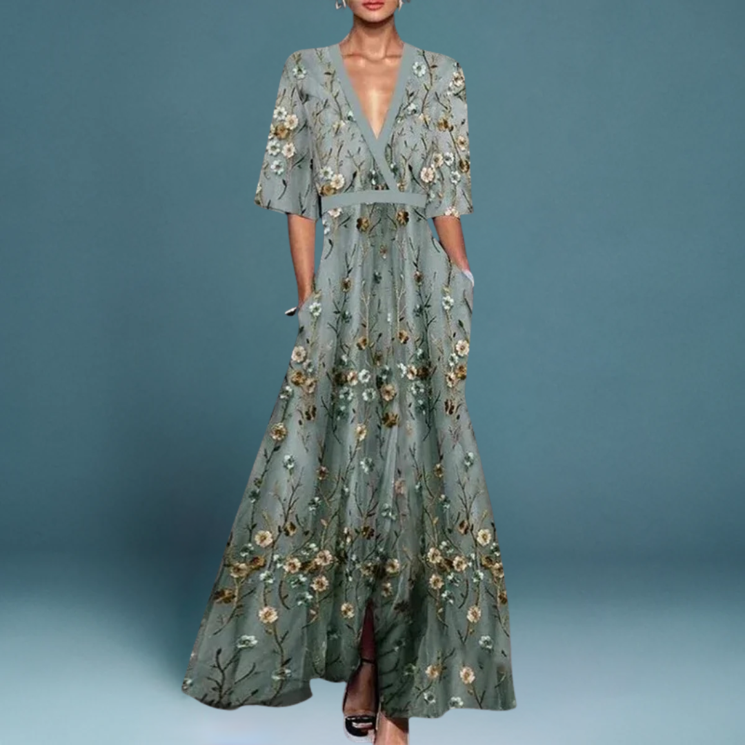 Dames Elegante Jurk Met Vrouwelijke Pasvorm