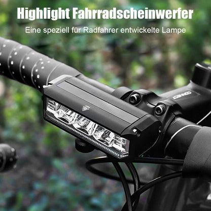 Fietsverlichting LED Voorlicht 900 Lumen Oplaadbaar Zwart Waterdicht Breed Verlichtingsveld Veilig Fietsen