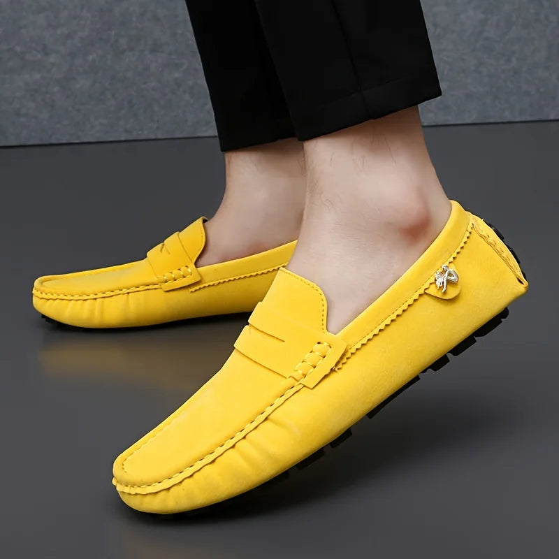 Heren Suède Instappers Casual Renzo Stijl Schoenen