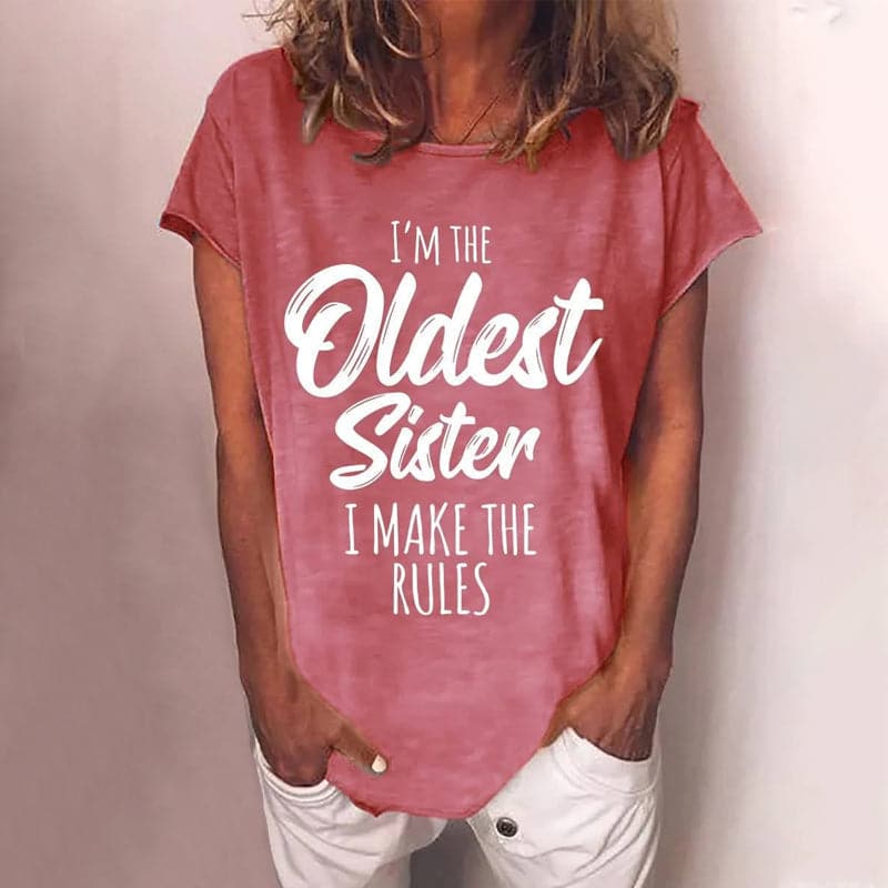 Vrouwen T-shirt Ronde Hals Leuke Opdruk Casual Kleding - StudioMarella