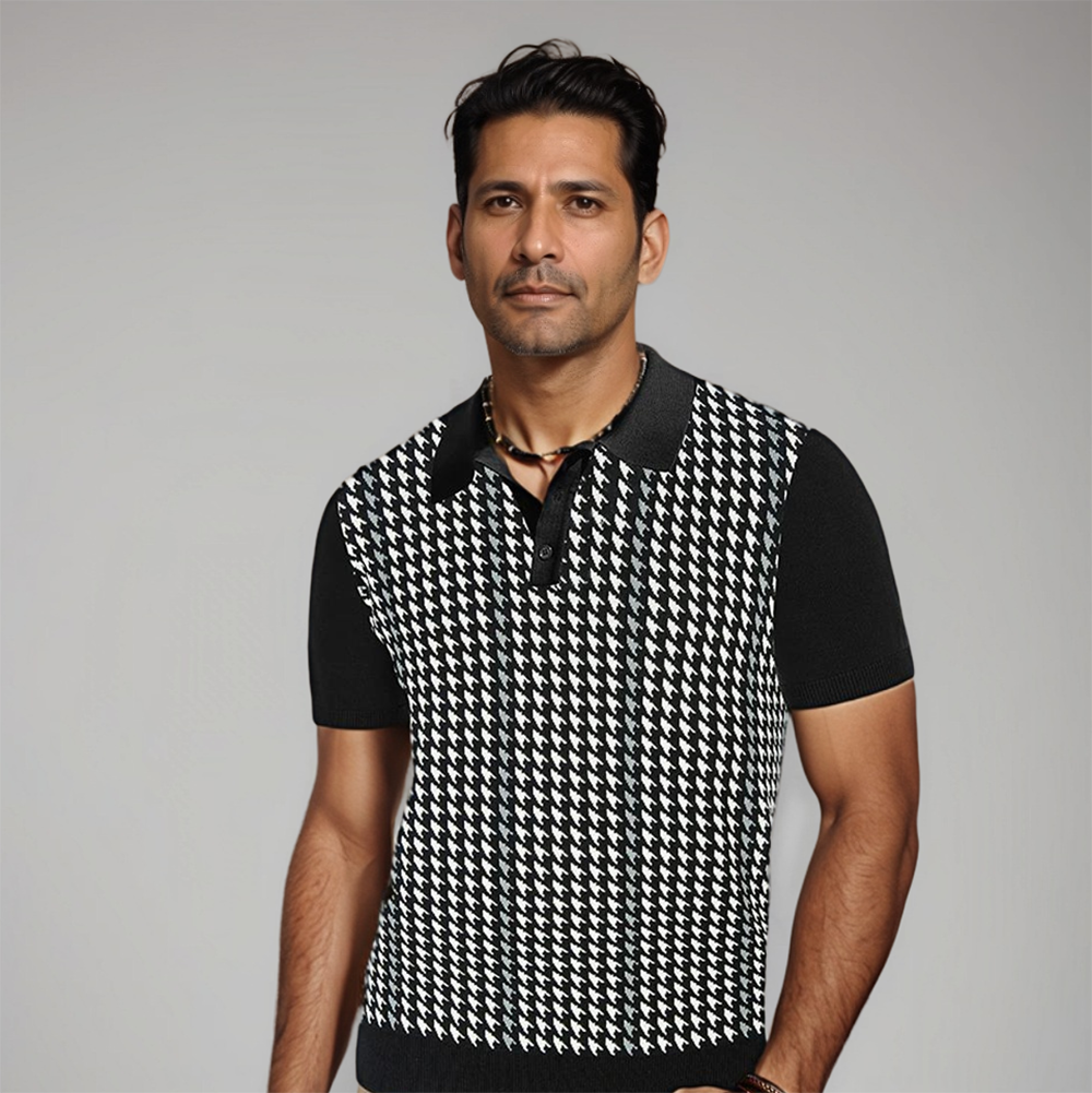 Witte Heren Polo Shirt Klassiek Frederico Stijl