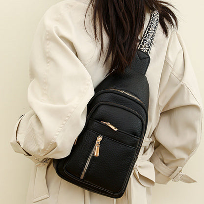 Casuele Schouder tas met Ritsluiting