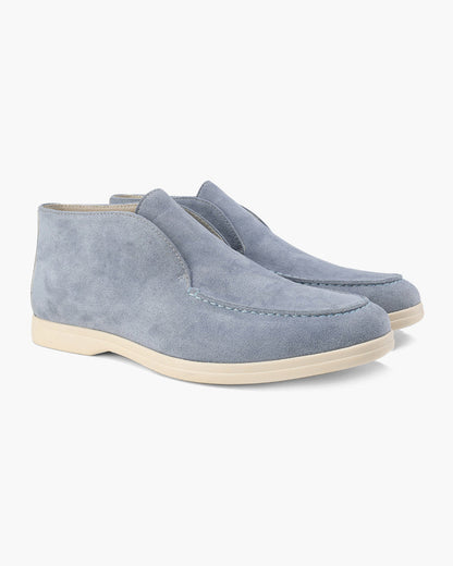 Heren Suède Slip On Loafers Middelhoge Schoenen