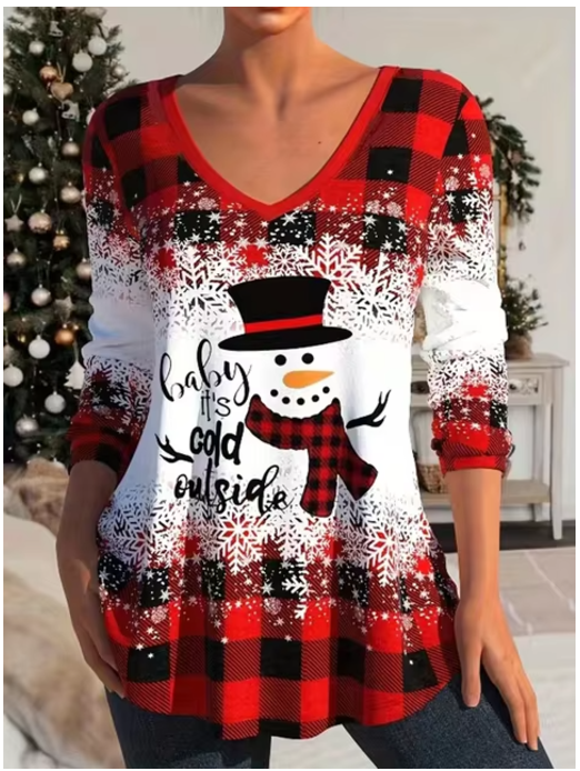 Kersttrui Lucia Top met Feestelijke Glitter