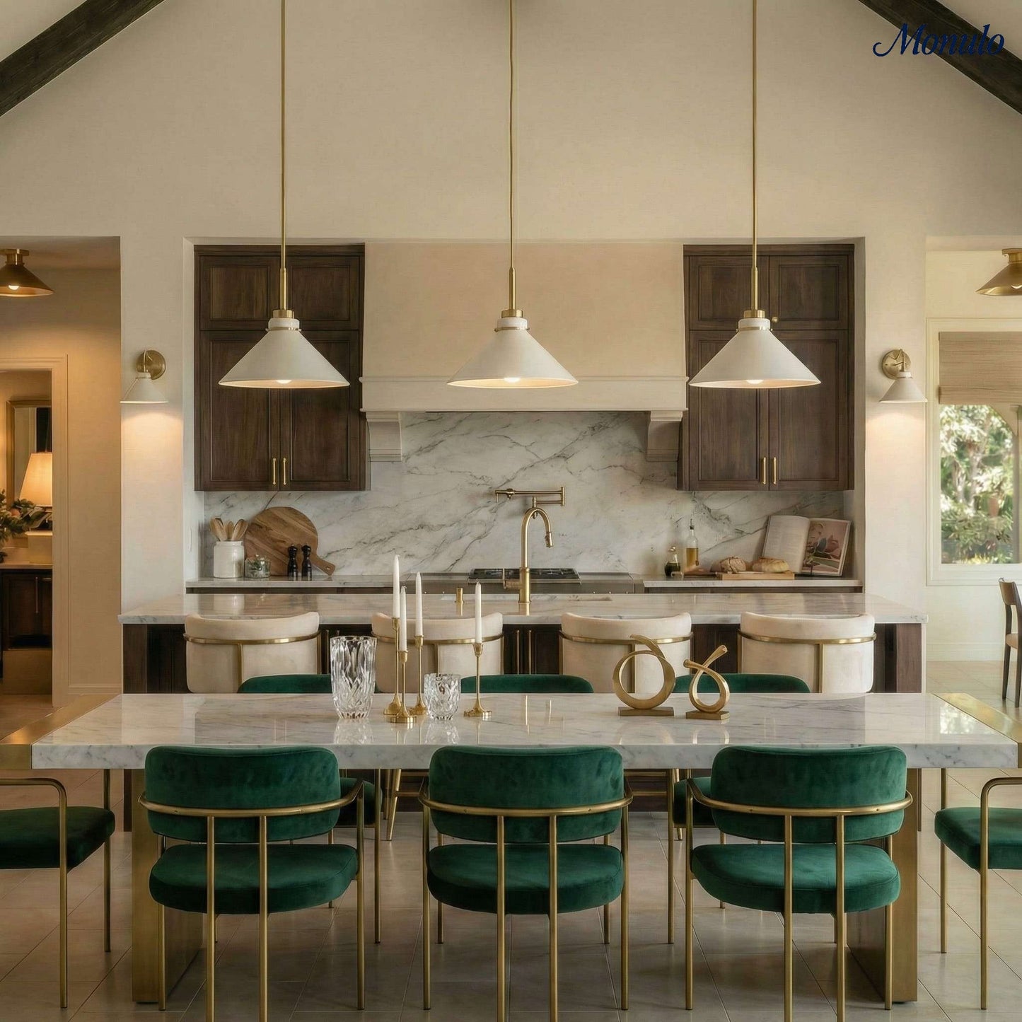 Kegelvormige Hanglamp in Landelijke Stijl - Dimbaar - Voor Keuken en Hal - Scandinavisch Geïnspireerd - Modern Farmhouse Verlichting