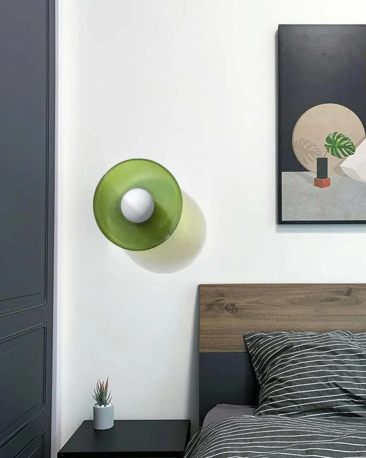 Moderne ronde plafondlamp van glas en ijzer – minimalistische designlamp voor woonkamer en slaapkamer met warme lichtkleur
