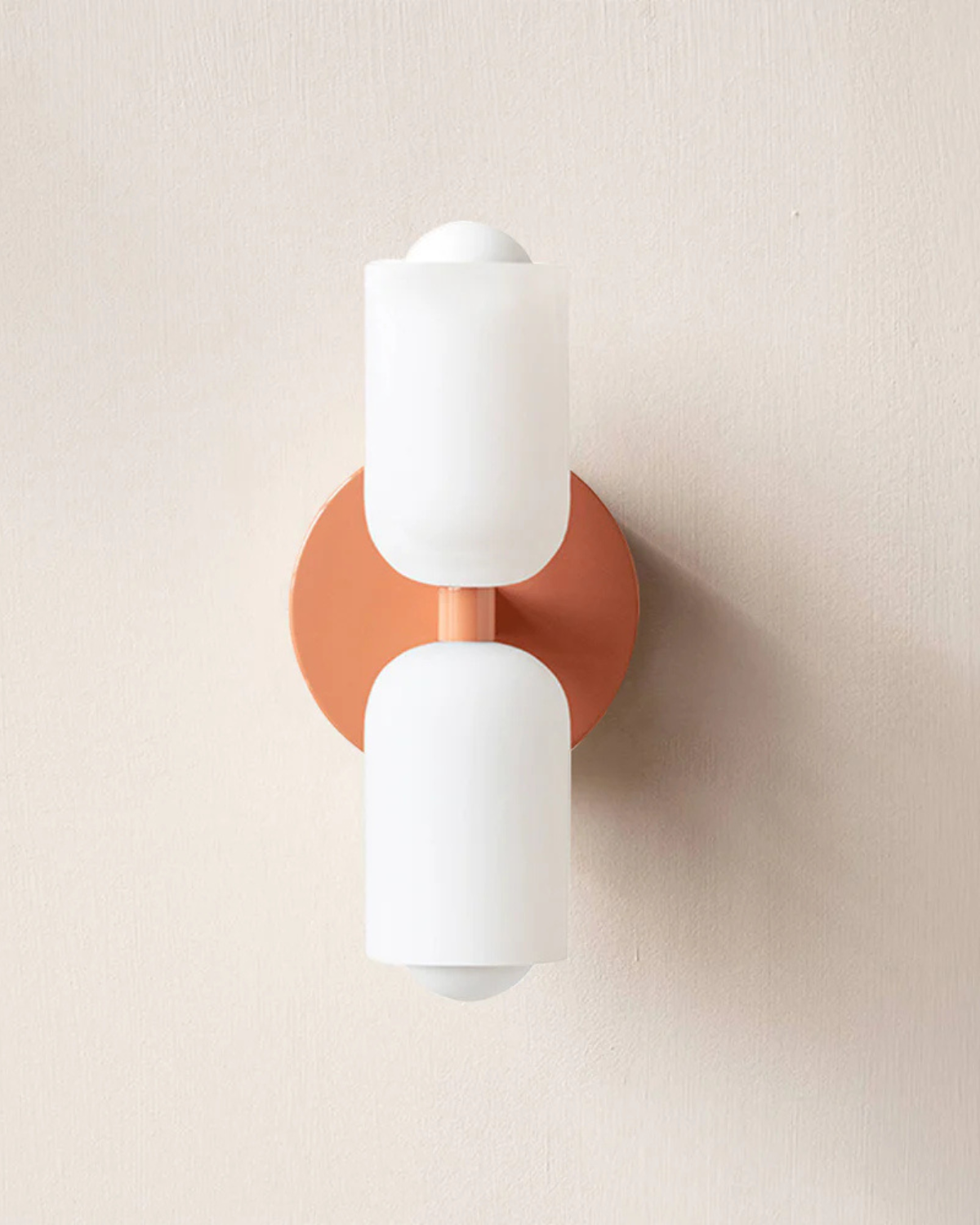 Sansoti | Wandlamp met Dubbele Glazen Kappen voor Slaapkamer en Woonkamer – E27 Wandverlichting