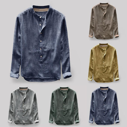 Klassiek Overhemd Oxford voor Heren Wit Blauw Gavi Stijl - StudioMarella