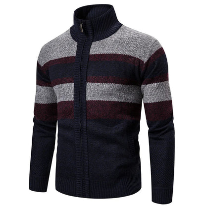 Wintersportvest Heren Gestreept Slim Fit
