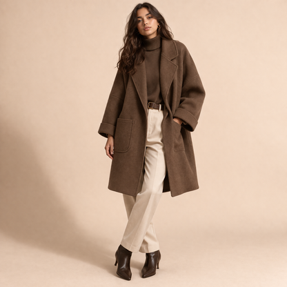 Dames Trenchcoat Oversized Stijlvolle Sienna Jas