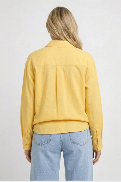 Dames Blouse Oversized Losse Fit met Knoopsluiting