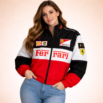 Vintage Racerjack Stijlvol Leer Jacket
