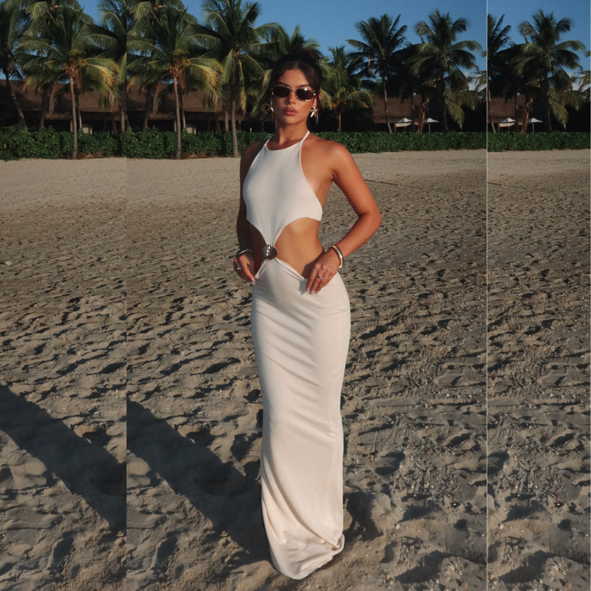 Lange Zomerjurk voor Vrouw Maxi Stijl Sophie Jurk Zomer