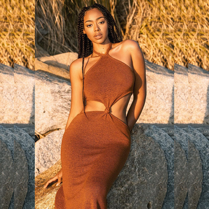 Lange Zomerjurk voor Vrouw Maxi Stijl Sophie Jurk Zomer