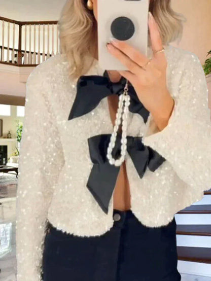 Glitter Jasje Feestelijk Modieus Party Kleding