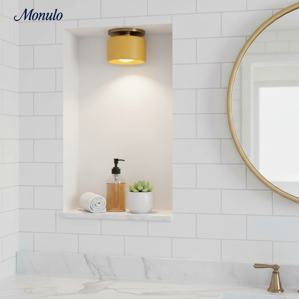 Porselein Plafondlamp Rond Modern – Zachte Sfeerverlichting voor Gang Kantoor Keuken